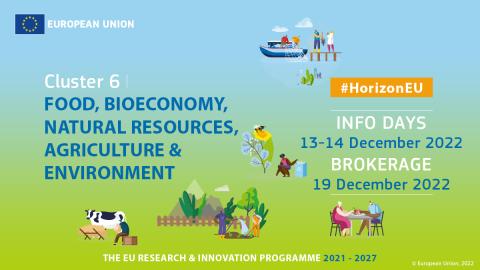 Horizon Europe Research & Innovation Cluster 6 - 2023 Info Days & Brokerage event