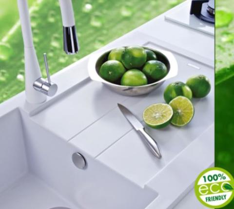 A new range of green kitchen sinks