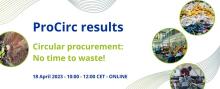 ProCirc Results | Circular Procurement: No time to waste!