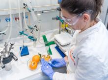 Photo of a woman in a lab