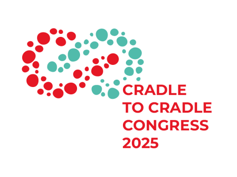 2025 Cradle to Cradle Congress logo: red and green interlinked circles