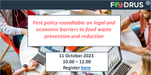 First policy roundtable on legal and economic barriers to food waste prevention and reduction