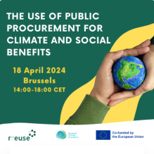 The Use of Public Procurement for Climate and Social Benefits - event logo