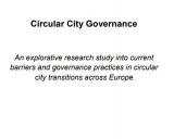 Circular City Governance cover page