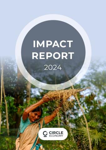 Front page of the report featuring a picture of an Asian woman separating chaff from grain using a winnowing  fan locally known as a kula