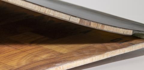 A cross section of a wind turbine blade