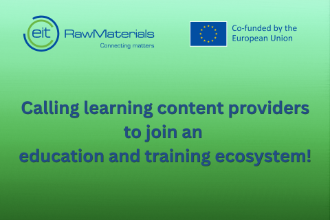 Calling learning content providers to join an education and training ecosystem! EIT RawMaterials logo