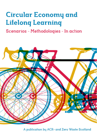 Cover page of a report named "Circular Economy and Lifelong Learning: Scenarios - Methodologies - In action"