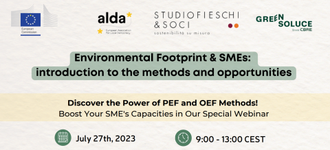 Environmental Footprint & SMEs: introduction to the methods and opportunities