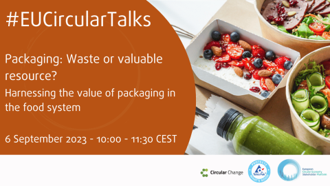 illustration with food packaging