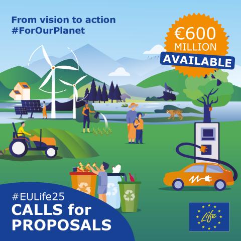 LIFE calls for proposals 2025 poster