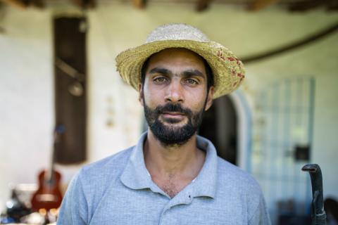 Amine, founder of Mornag Eco farm, an ecological farm in Tunisia