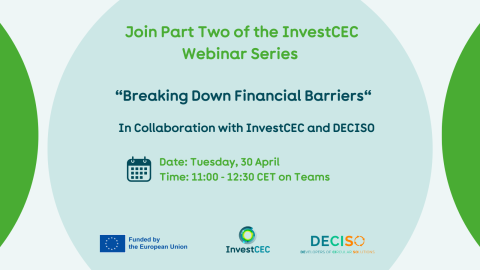 Details of the webinar in a pale green bubble