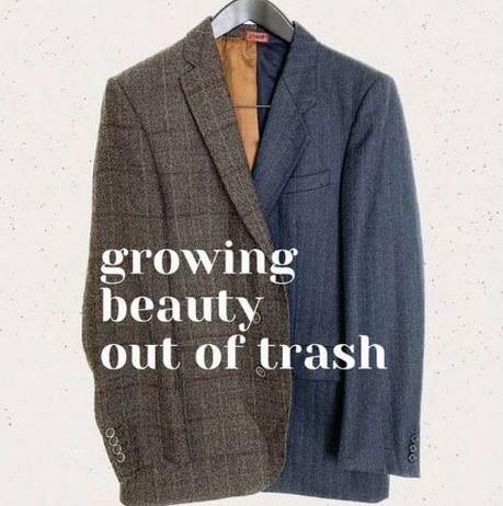 'Growing beauty out of trash' Knof Instagram post