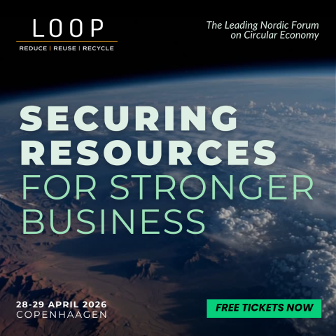 Picture of the earth from space with the title of the event, LOOP logo, date and location, and the text ' free tickets now'