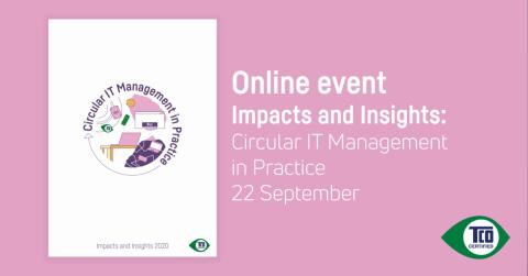 Online event Impacts and Insights: Circular IT Management in Practice