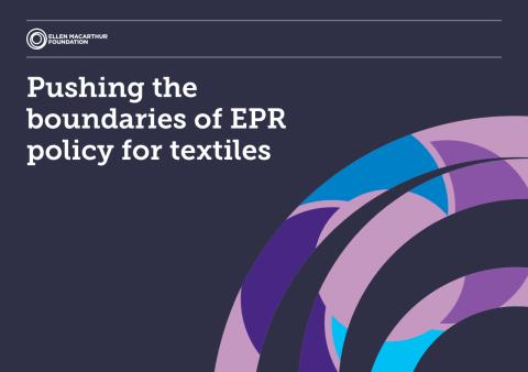 Front page of the EMF report with circular geometric forms