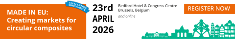 Made in the EU – Creating markets for circular composites, 23 April 2026, Bedford Hotel & Congress Centre in Brussels and online. Register now! 
