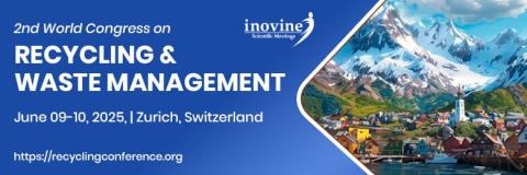 Event title as text and photo of a village with the snowy Alps in the background