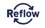 Two arrows forming a circle with the word "Reflow"