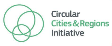 Circular Cities and Regions Initiative, with three interlocking green circles