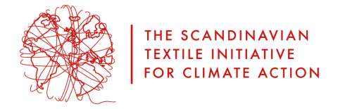 "The Scandinavian Textile Initiative for Climate Action", and an image of threads wrapped around the globe