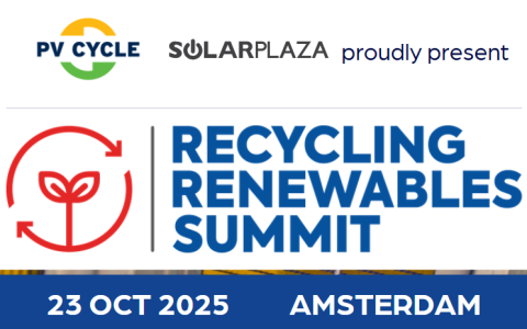 PV Cycle Solarplaza proudly present – Recycling Renewables Summit – 23 Oct 2025 - Amsterdam