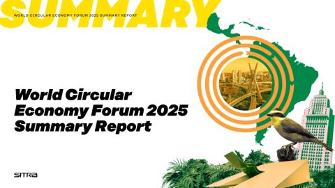 Cover page of the Word Circular Economy Forum 2025 Summary Report