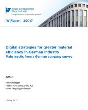 Digital strategies for greater material efficiency in German industry