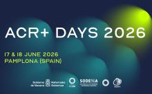 ACR+ DAYS 2026. 17 and 18 June 2026. Pamplona, Spain. Logos of the Gobierno de Navarra, Agenda 2030, Sodena and ACR+ 