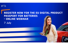 Register now for the EU Digital Product Passport for Batteries – online webinar. 7 July. European Commission logo