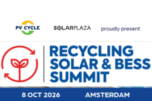 PV Cycle SOLARPLAZA proudly present Recycling Solar & BESS Summit. 8 Oct 2026 Amsterdam