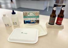 Various packaging items labelled BioSupPack