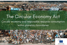 Circular Economy Act - Circular economy and responsible resource consumption within planetary boundaries. EESC logo