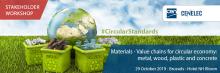 Materials - value chains for circular economy: metal, wood, plastic and concrete