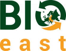The words "BIO" and "east" with the letter "o" made up of two circular arrows