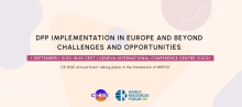 DPP Implementation in Europe and Beyond Challenges and Opportunities – 1 September 15:00-18:00 CEST Geneva International Conference Centre (CICG) – CE-RISE annual event taking place in the framework of WRF'25, with CE-RISE and World Resources Forum '25 logos