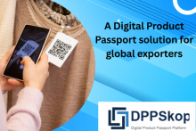 A Digital Product Passport solution for global exporters, with the DPPSkop logo