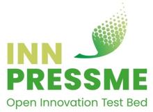 INN PRESSME logo written in green with the image of a leaf