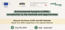 Environmental Footprint & SMEs: introduction to the methods and opportunities