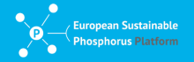 European Sustainable Phosphorus Platform, with four white circles connected by lines to a circle with the letter P in it