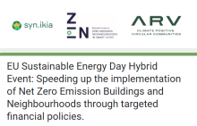 The logos of the three organisers and the name of the event