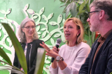 Photo of Claire Downey, Ladeja Godina Košir and Cillian Lohan on the stage