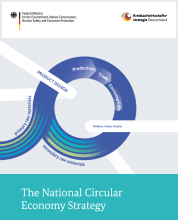 Cover page of the document with the words "The National Circular Economy Strategy""