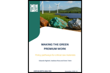Making the green premium work: Policy pathways for critical raw materials: Policy pathways for critical raw materials - Edoardo Righetti, Vasileios Rizos, Deniz Tekin. CEPS in-depth analysis. November 2025