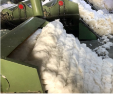 Photo of recycled cotton yarn