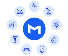 A M with graphic images representing the various fields of testng