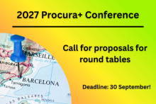 2027 Procura+ Conference. Call for proposals for round tables. Deadline: 30 September!