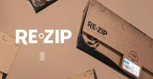 RE-ZIP circular cardboard packaging in 