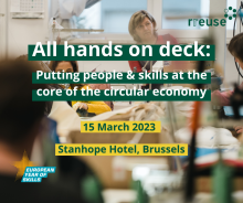 RREUSE event | All hands on deck: Putting people & skills at the core of the circular economy